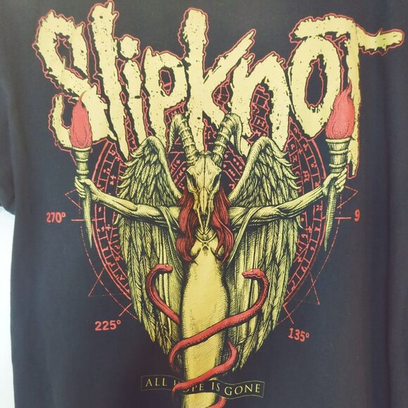 Slipknot Graphic Tee Shirt Black XL All Hope Is Gone Album Art Band Merch - Picture 4 of 6
